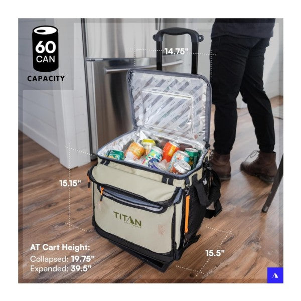 NEVERA TITAN 60 (50+10) CAN ROLLING COOLER
