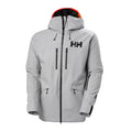 Chaqueta de esquí Helly Hansen Garibaldi 2.0, gris melange, impermeable con aislamiento PrimaLoft y tecnología H2Flow.