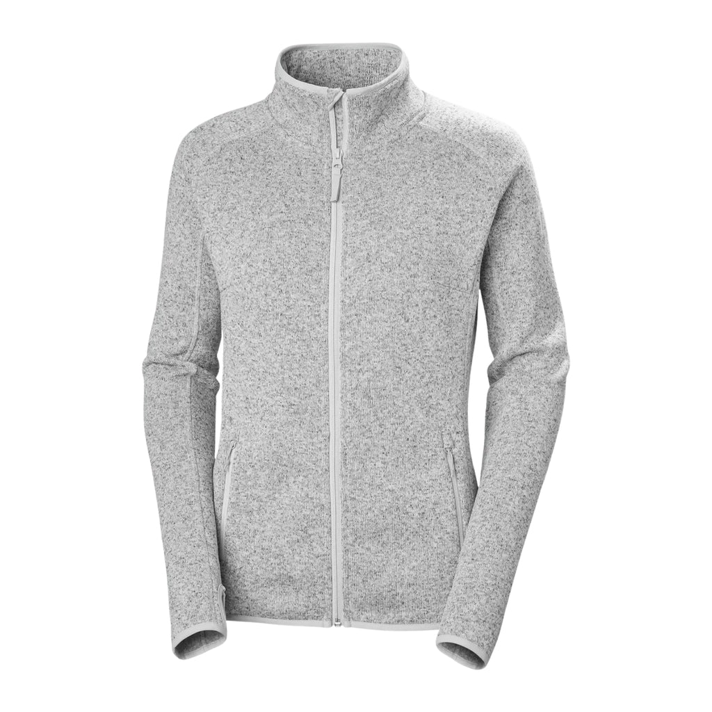 Chaqueta polar de mujer Helly Hansen Varde Fleece 2.0, confeccionada con Polartec Thermal Pro reciclado en un 77%, que combina calidez sin volumen con gran durabilidad y secado rápido. Mangas raglán para máxima libertad de movimiento, cuello alto y ojales para el pulgar que evitan que las mangas se suban