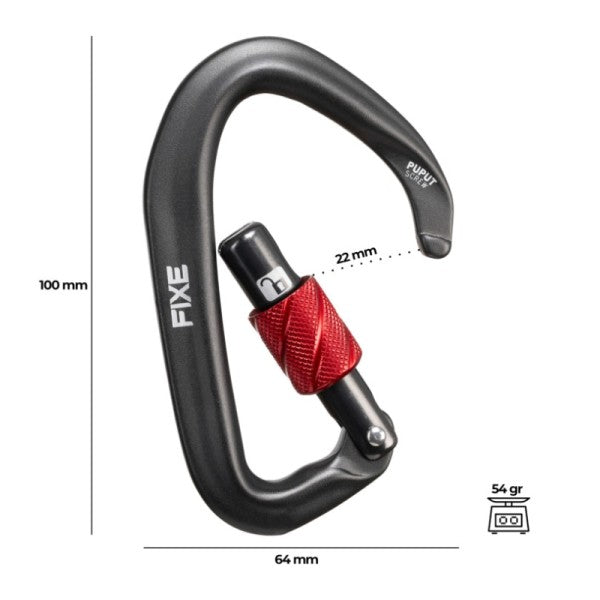 MOSQUETONES FIXE OLIBA SCREW LOCK
