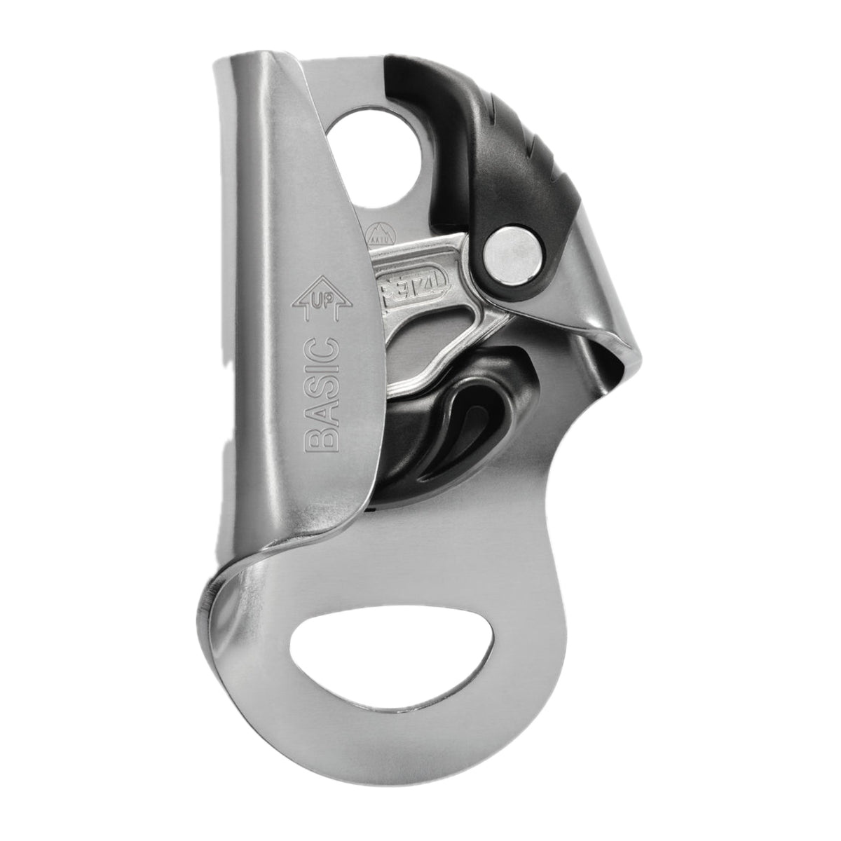Bloqueador multiuso Petzl Basic, compacto y ligero, con excelente agarre para ascensos por cuerda fija o como bloqueador de progresión en sistemas de izado