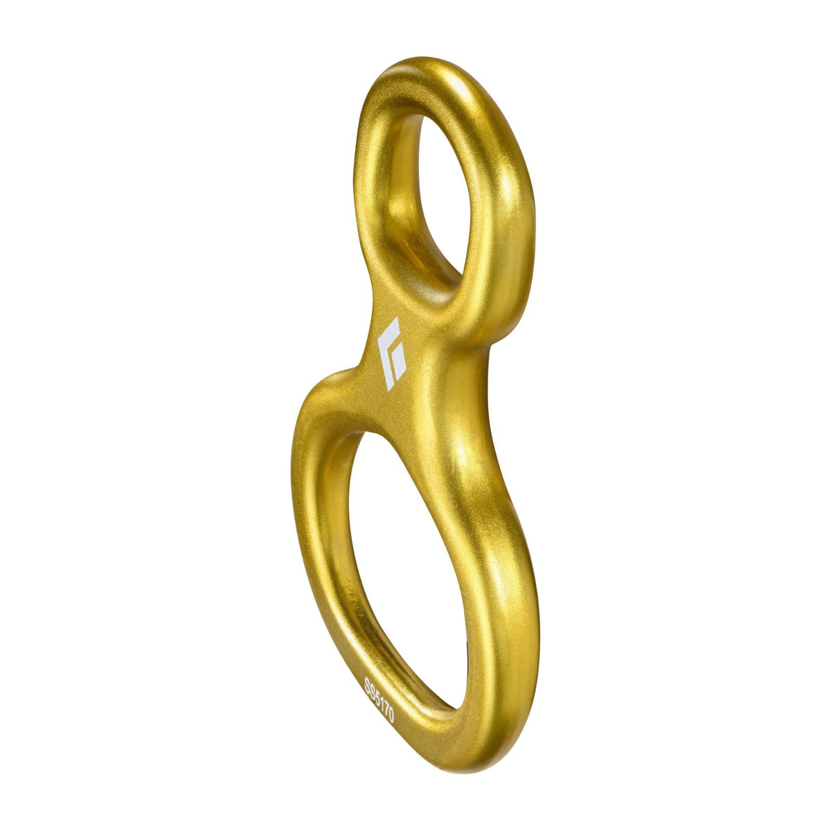Descensor/asegurador en ocho Black Diamond Super 8, aluminio, amarillo, para cuerdas de 8,1 a 11 mm